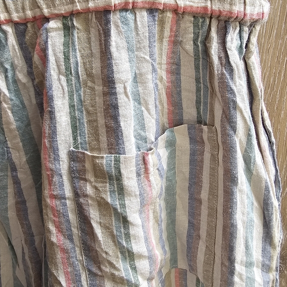 Toad&Co Hemp Salt Striped Button-Down Jumpsuit Small Sustainability - Picture 7 of 9